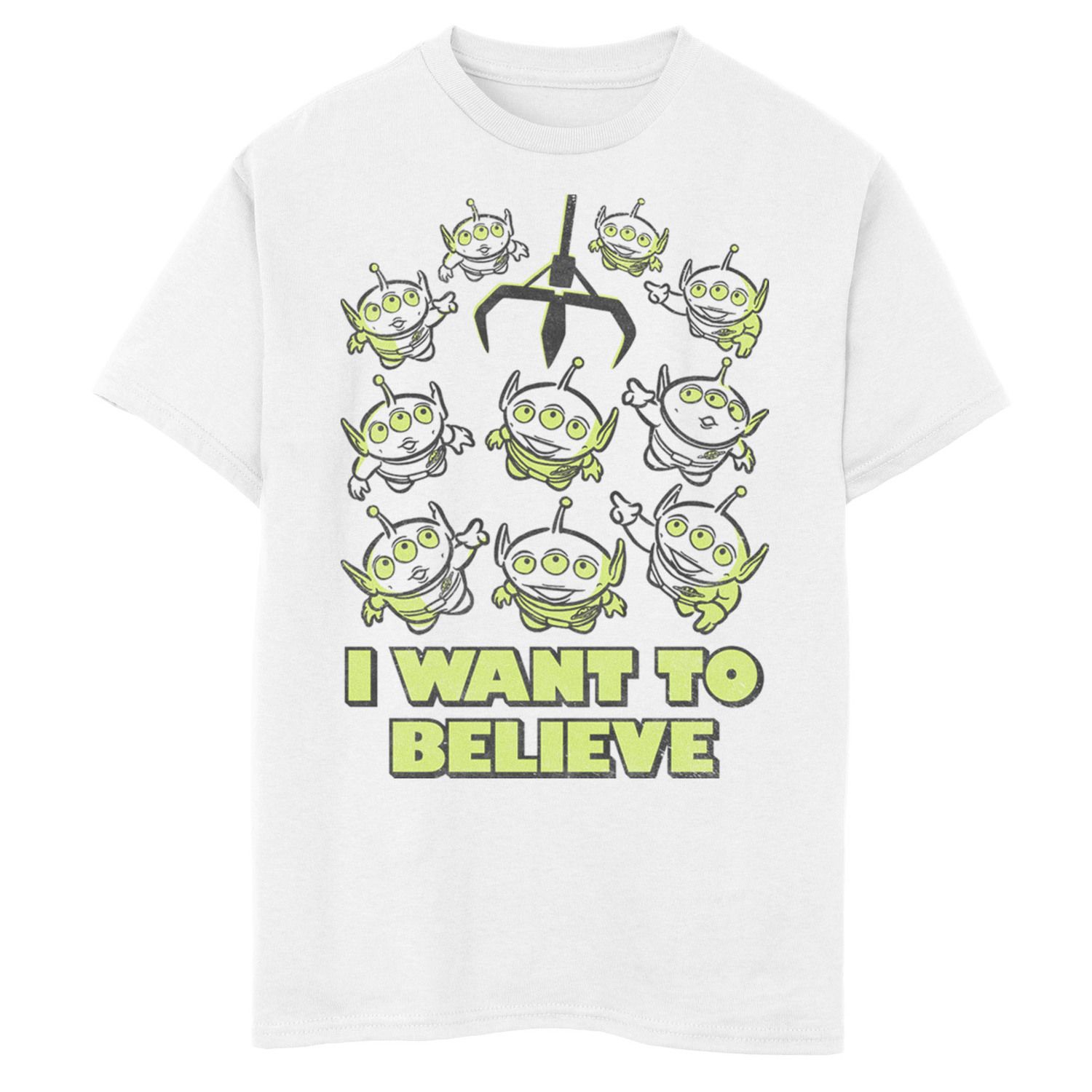 Image for Disney / Pixar 's Toy Story Boys 8-20 Aliens Claw I Want To Believe Sketch Graphic Tee at Kohl's.