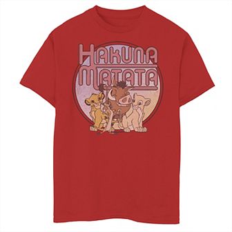 Disney's The Lion King Boys 8-20 Retro Hakuna Matata Simba And Friends Graphic Tee