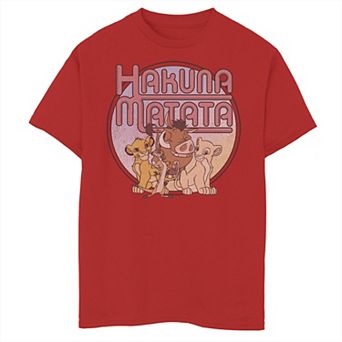 Disney's The Lion King Boys 8-20 Retro Hakuna Matata Simba And Friends Graphic Tee