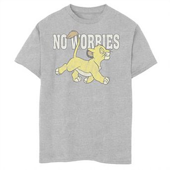 Disney's The Lion King Boys 8-20 Simba No Worries Simple Graphic Tee