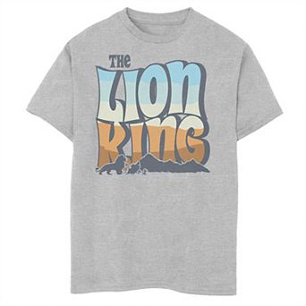 Disney's The Lion King Boys 8-20 Color Grade Retro Logo Graphic Tee
