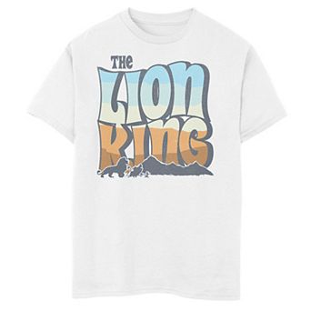 Disney's The Lion King Boys 8-20 Color Grade Retro Logo Graphic Tee