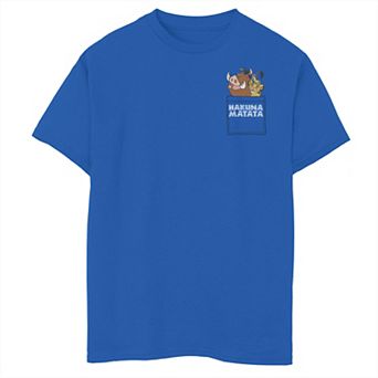 Disney's The Lion King Boys 6-20 Hakuna Matata Friends Pocket Graphic Tee