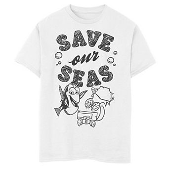 Disney / Pixar's Finding Dory Boys 6-20 Eco Dory Line Art Graphic Tee