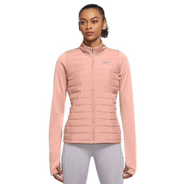 Nike Women's Therma-FIT Full-Zip Hoodie Black/Light Soft Pink / XS