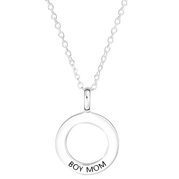 Baseball Mom Silver Pendant Necklace – Stamps of Love, LLC