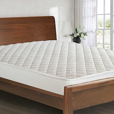 All-In-One Cooling Copper Effects Antimicrobial Fitted Mattress Pad