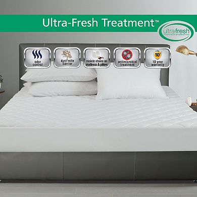 All-In-One Cooling Ultra Fresh Odor Control & Antimicrobial Fitted Mattress Pad