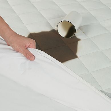 All-In-One Circular Flow Breathable & Cooling Fitted Mattress Pad