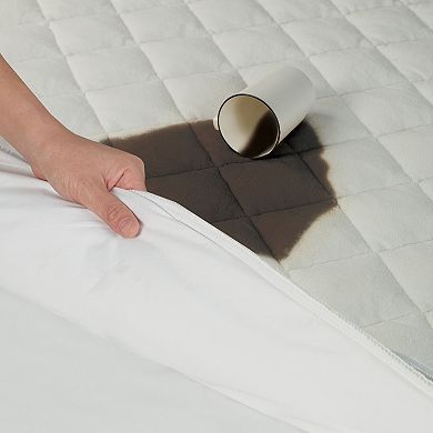 All-In-One Repreve Recycled Soft Terry Fitted Mattress Pad