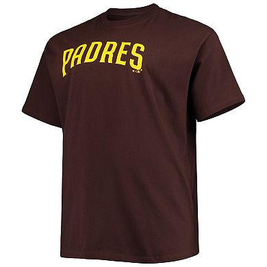 Men's Yu Darvish Brown San Diego Padres Big & Tall Name & Number T-Shirt