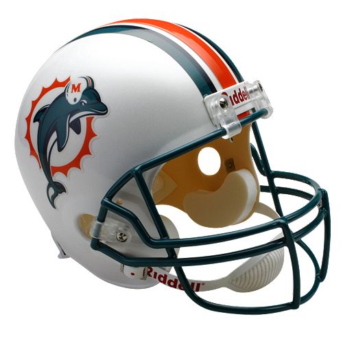 Riddell Miami Dolphins Deluxe Replica Helmet