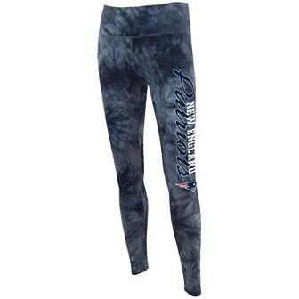 Women's Concepts Sport Black New England Patriots Burst Tie Dye Leggings