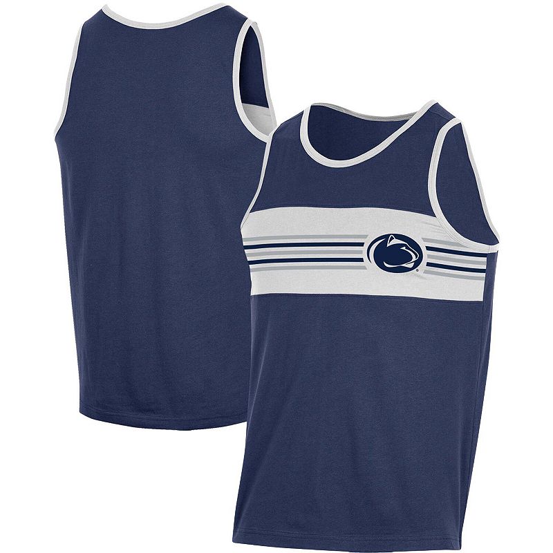 Mens Champion Navy Penn State Nittany Lions Colorblock Tank Top, Size: XL,