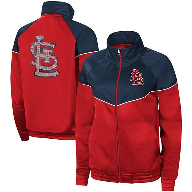 St. Louis Cardinals G-III 4Her by Carl Banks Women's First Place Raglan  Full-Zip Track Jacket - Red