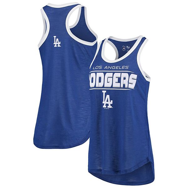 Women's Los Angeles Dodgers G-III 4Her by Carl Banks White Logo Opening Day  Tank Top