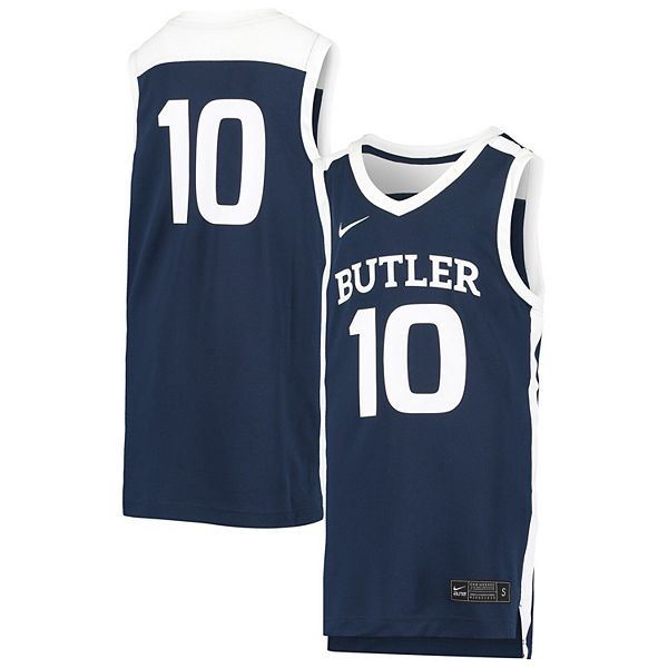 Men's Nike #33 White Butler Bulldogs Replica Basketball Jersey