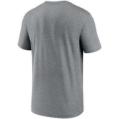 Men's Nike Gray Atlanta Braves Wordmark Legend Performance T-Shirt
