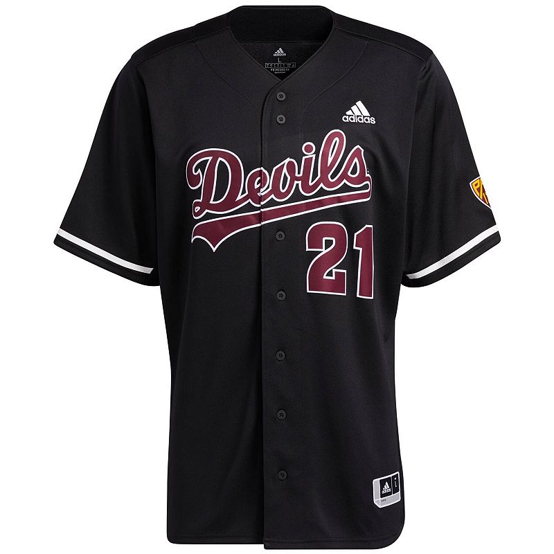 Mens adidas Black Arizona State Sun Devils Replica Baseball Jersey, Size: 
