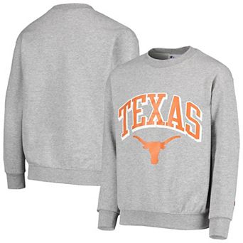 Youth Champion Heathered Gray Texas Longhorns Powerblend Fleece Sweatshirt