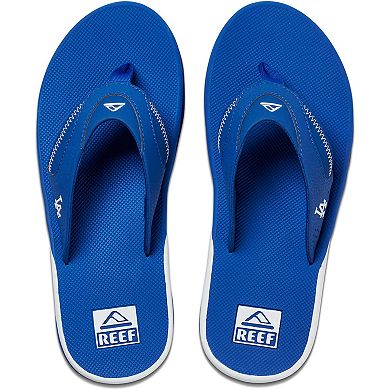 Men's REEF Los Angeles Dodgers Fanning Bottle Opener Sandals