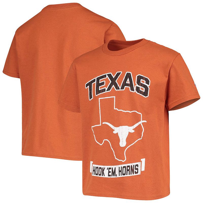 Youth Champion Texas Orange Texas Longhorns Strong Mascot T-Shirt, Boys, S