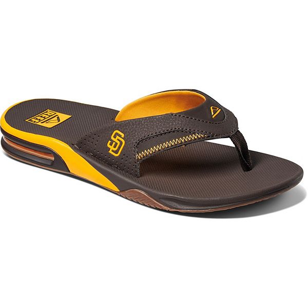 Men s REEF San Diego Padres Fanning Bottle Opener Sandals