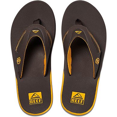 Men's REEF San Diego Padres Fanning Bottle Opener Sandals