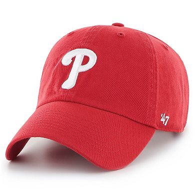 Men's '47 Red Philadelphia Phillies Heritage Clean Up Adjustable Hat