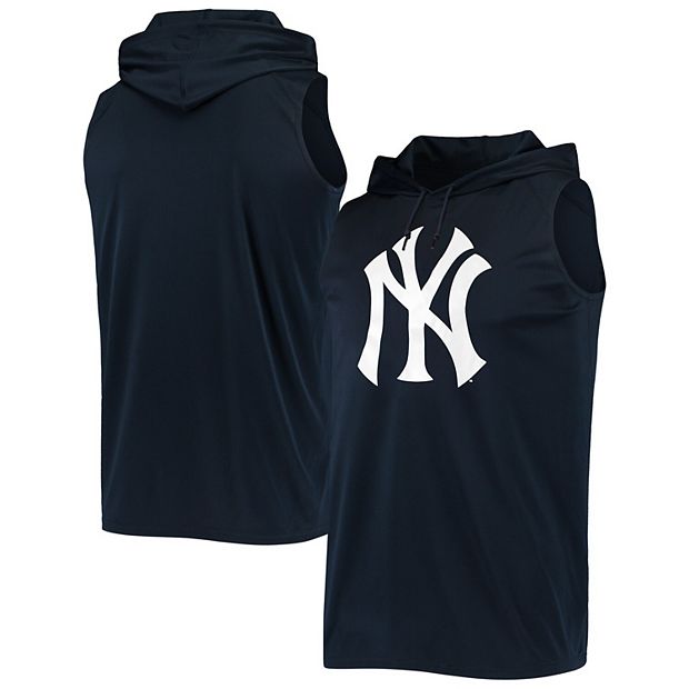 New York Yankees Stitches Pullover Crew Sweatshirt - Navy