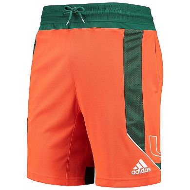 Men's adidas Orange Miami Hurricanes Reverse Retro Basketball Shorts
