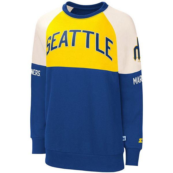 : Starter Men's White/Royal Seattle Seahawks Historic