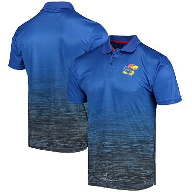 Men's Colosseum Royal Kansas Jayhawks Marshall Polo