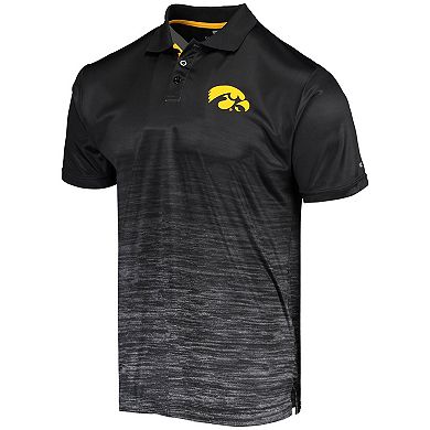 Men's Colosseum Black Iowa Hawkeyes Marshall Polo