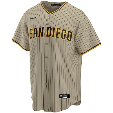 Men's Nike Tan San Diego Padres Alternate Replica Team Jersey