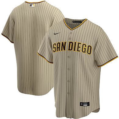 Men's Nike Tan San Diego Padres Alternate Replica Team Jersey