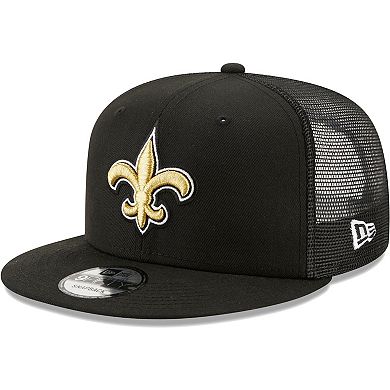 Men's New Era Black New Orleans Saints Classic Trucker 9FIFTY Snapback Hat