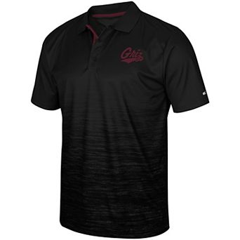 Men's Colosseum Black Montana Grizzlies Marshall Polo