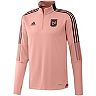 Men's adidas Pink LAFC Warm Top AEROREADY Quarter-Zip Jacket