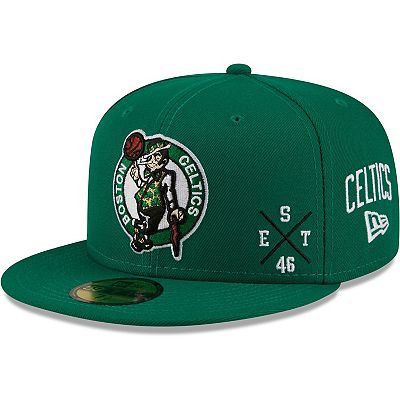 Men s New Era Kelly Green Boston Celtics Multi 59FIFTY Fitted Hat