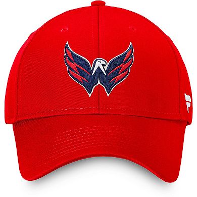Men's Fanatics Branded Red Washington Capitals Core Adjustable Hat