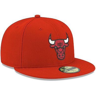 Men's New Era Red Chicago Bulls Official Team Color 59FIFTY Fitted Hat