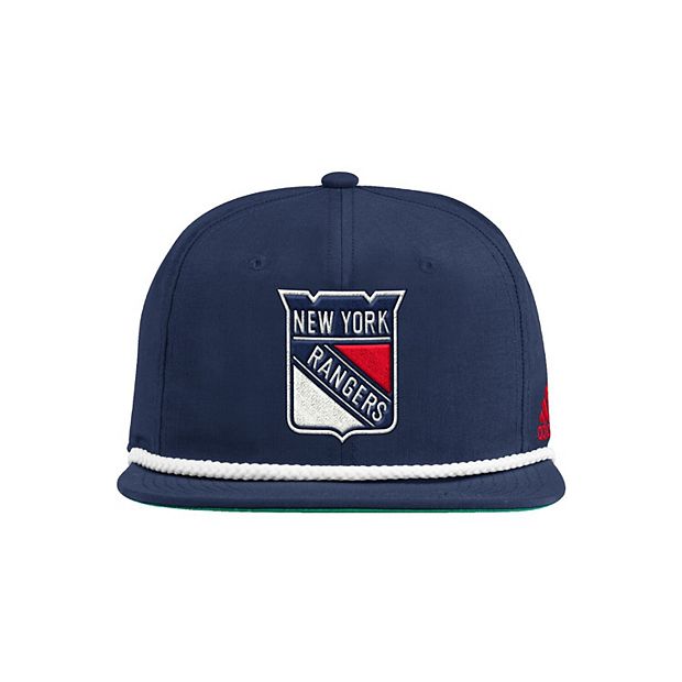 New York Rangers Hat: Navy Strap Closure Meshback Hats