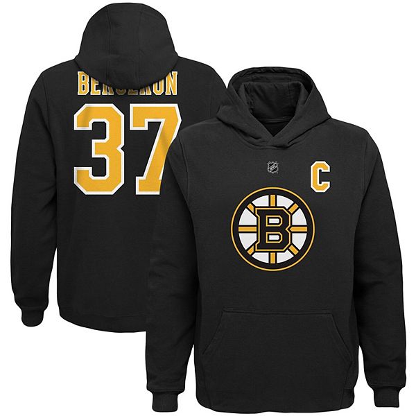Outerstuff Boston Bruins NHL Boys Youth (8-20) Stated Full Zip Hoodie,  Black 