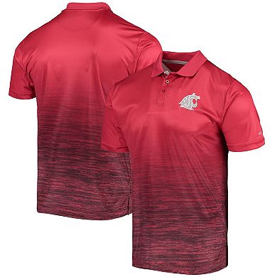 Men's Colosseum Crimson Washington State Cougars Marshall Polo