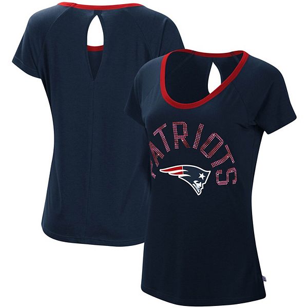 NFL New England Patriots Touch by Alyssa Milano Women's Playoff T-Shirt -  Navy