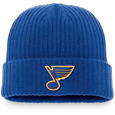 Men's Fanatics Branded Blue St. Louis Blues Core Primary Logo Cuffed Knit Hat