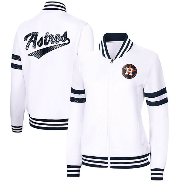 Houston Astros G-III 4Her by Carl Banks Women's First Place Raglan Full-Zip  Track Jacket - Navy