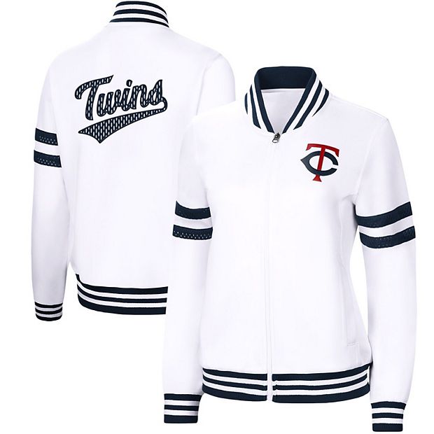 超人気新品 G-III Women's 4Her Pre Twins Minnesota White Banks Carl by 応援グッズ