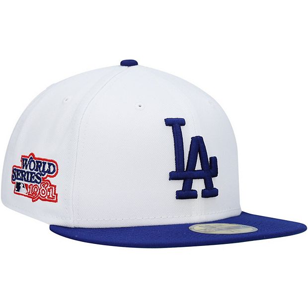 Men's New Era White/Royal Los Angeles Dodgers 1981 World Series Optic  Two-Tone 59FIFTY Fitted